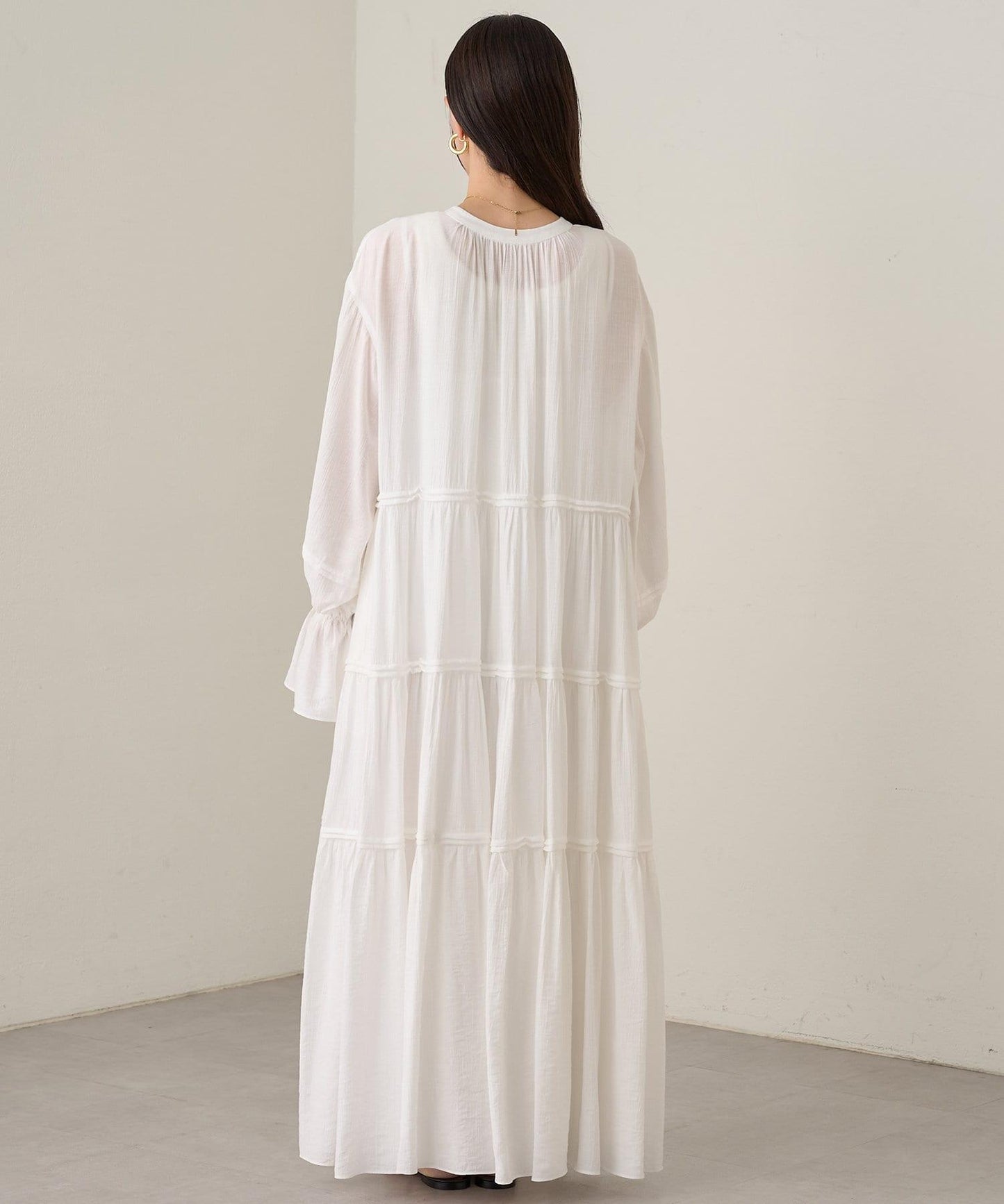 Loungedress 2WAY皺感層疊連衣裙