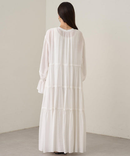 Loungedress 2WAY皺感層疊連衣裙