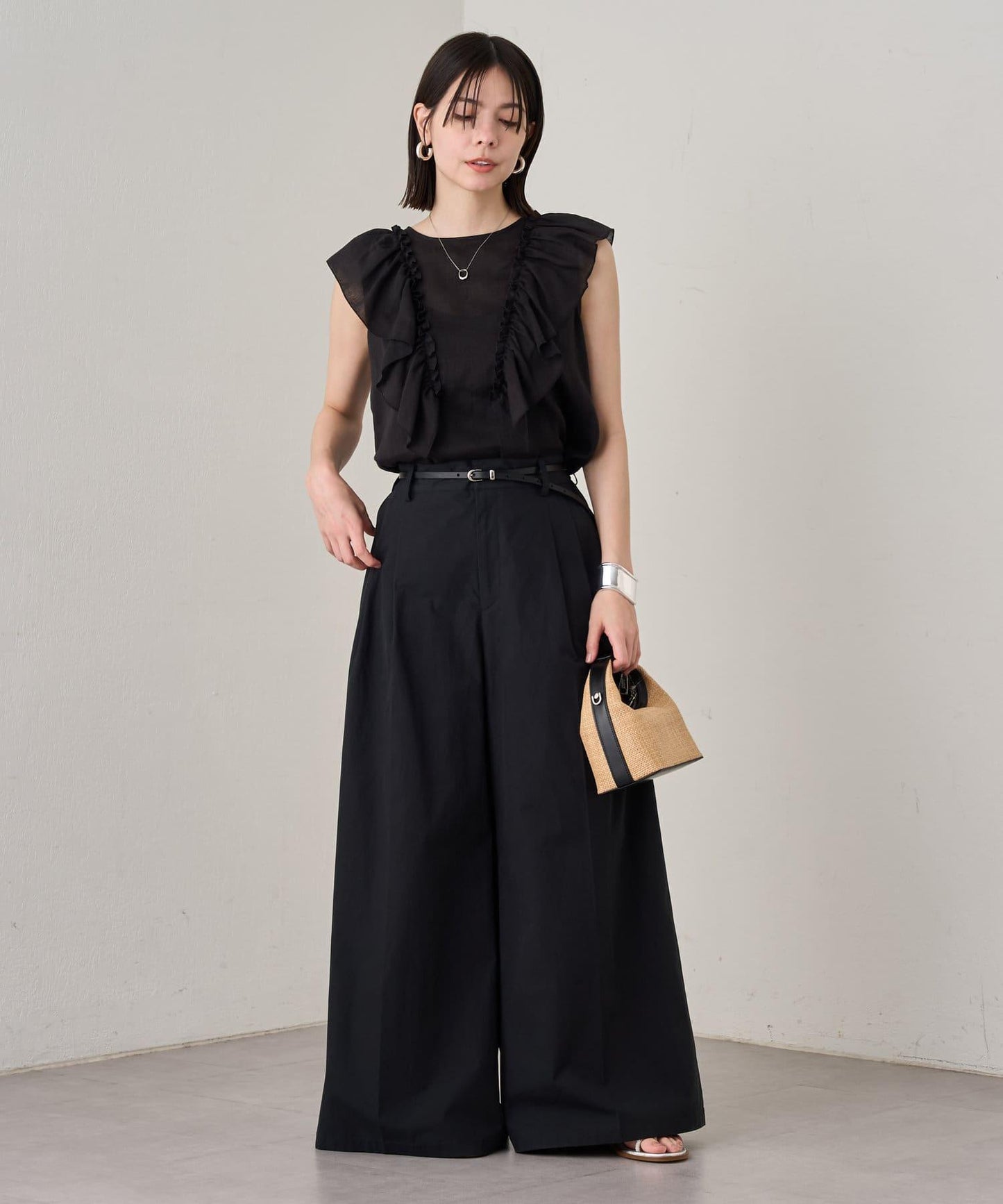 Loungedress 荷葉邊無袖上衣