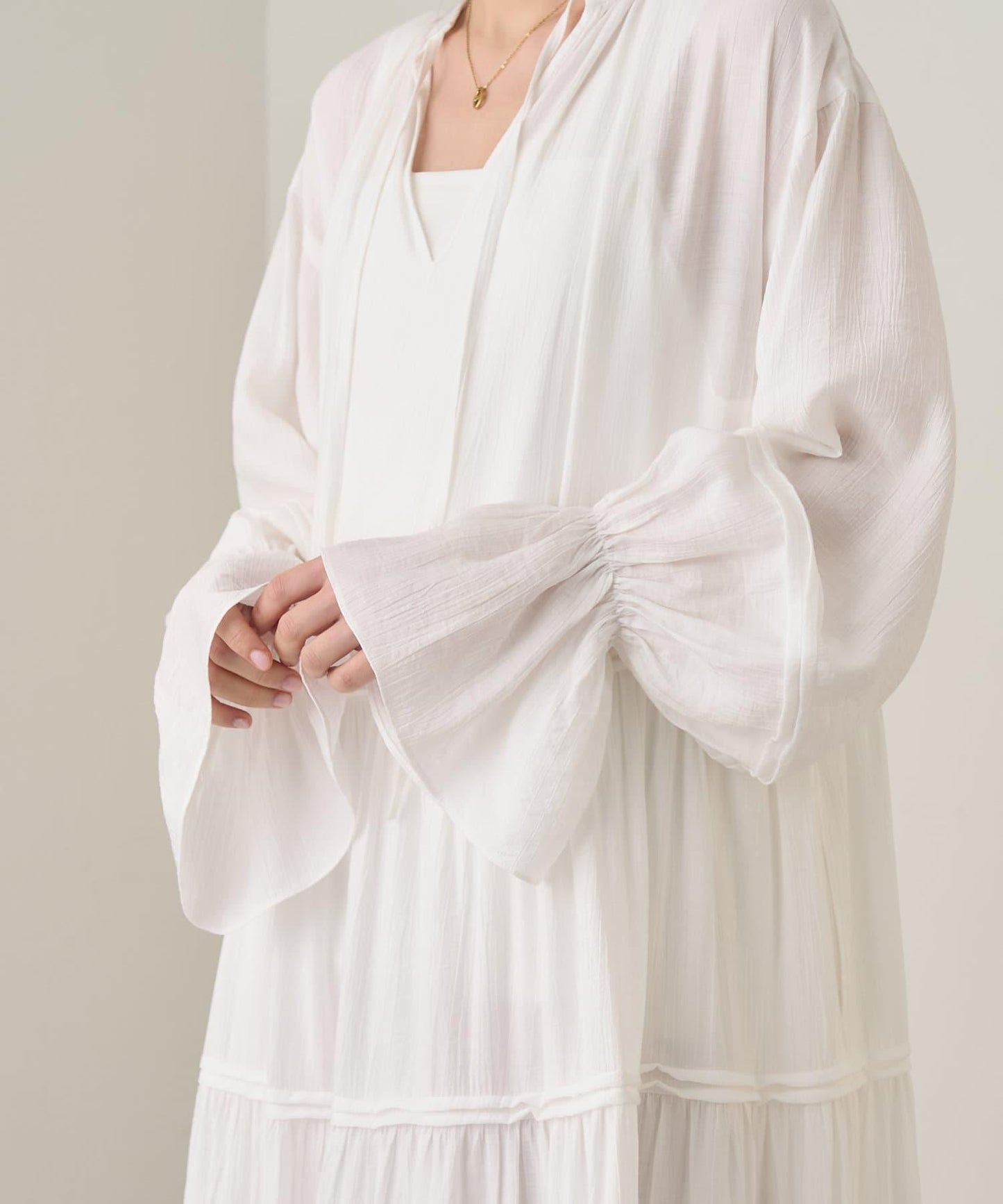 Loungedress 2WAY皺感層疊連衣裙