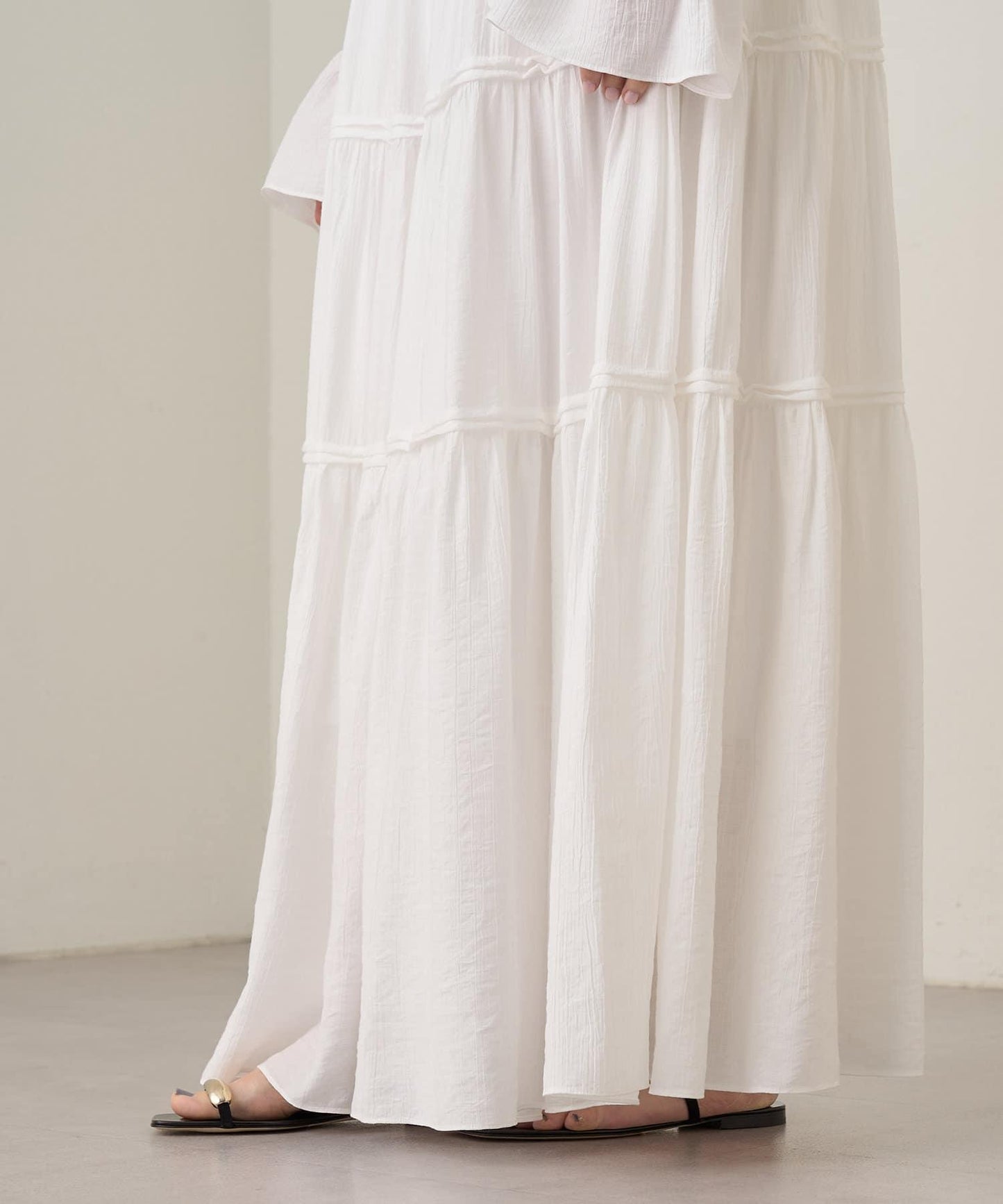 Loungedress 2WAY皺感層疊連衣裙