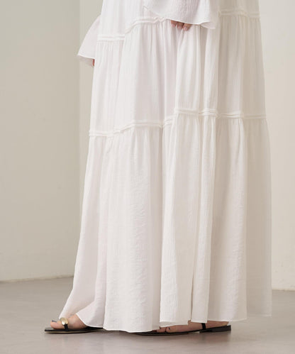 Loungedress 2WAY皺感層疊連衣裙