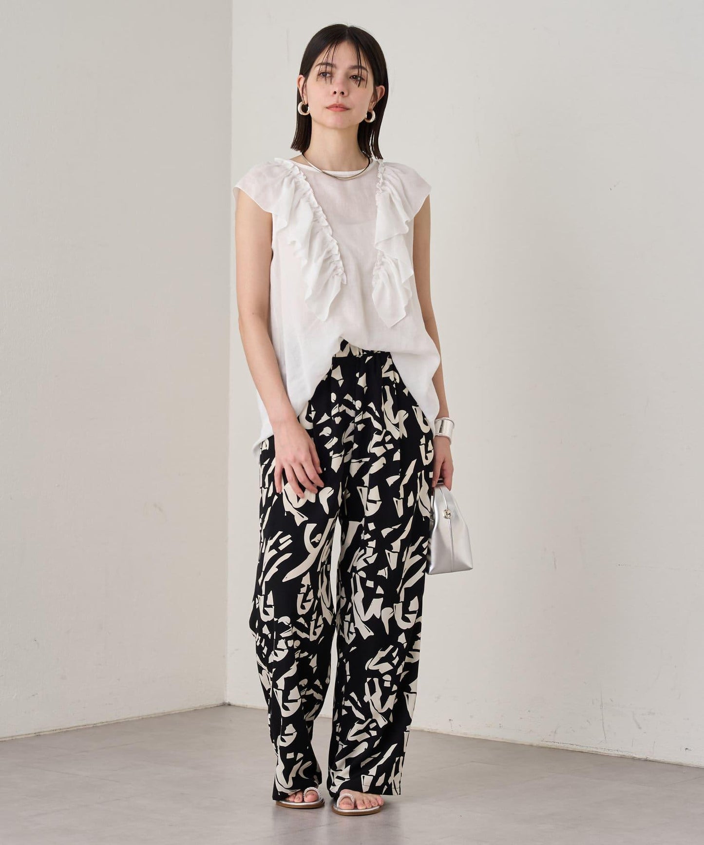 Loungedress 荷葉邊無袖上衣