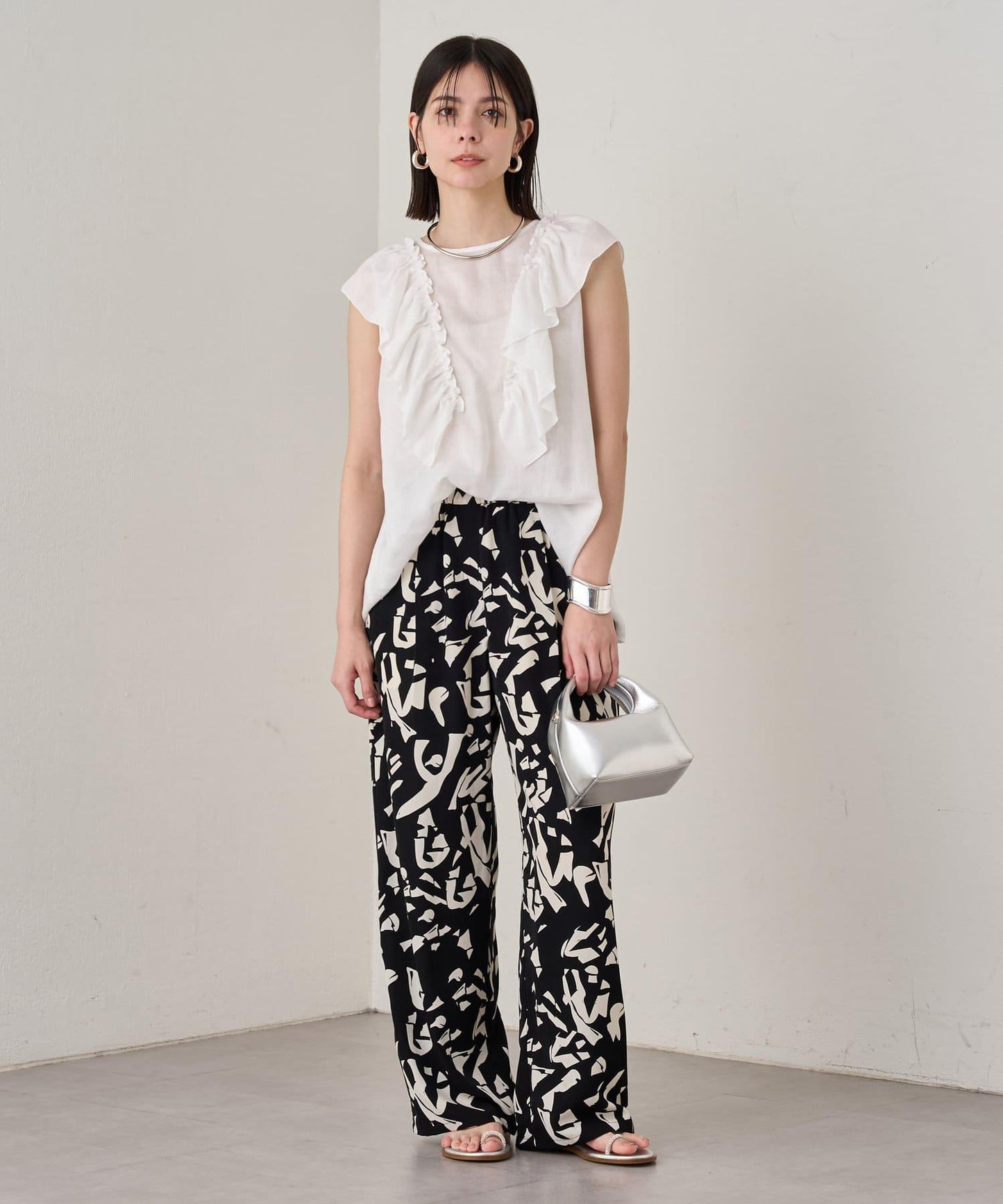 Loungedress 荷葉邊無袖上衣