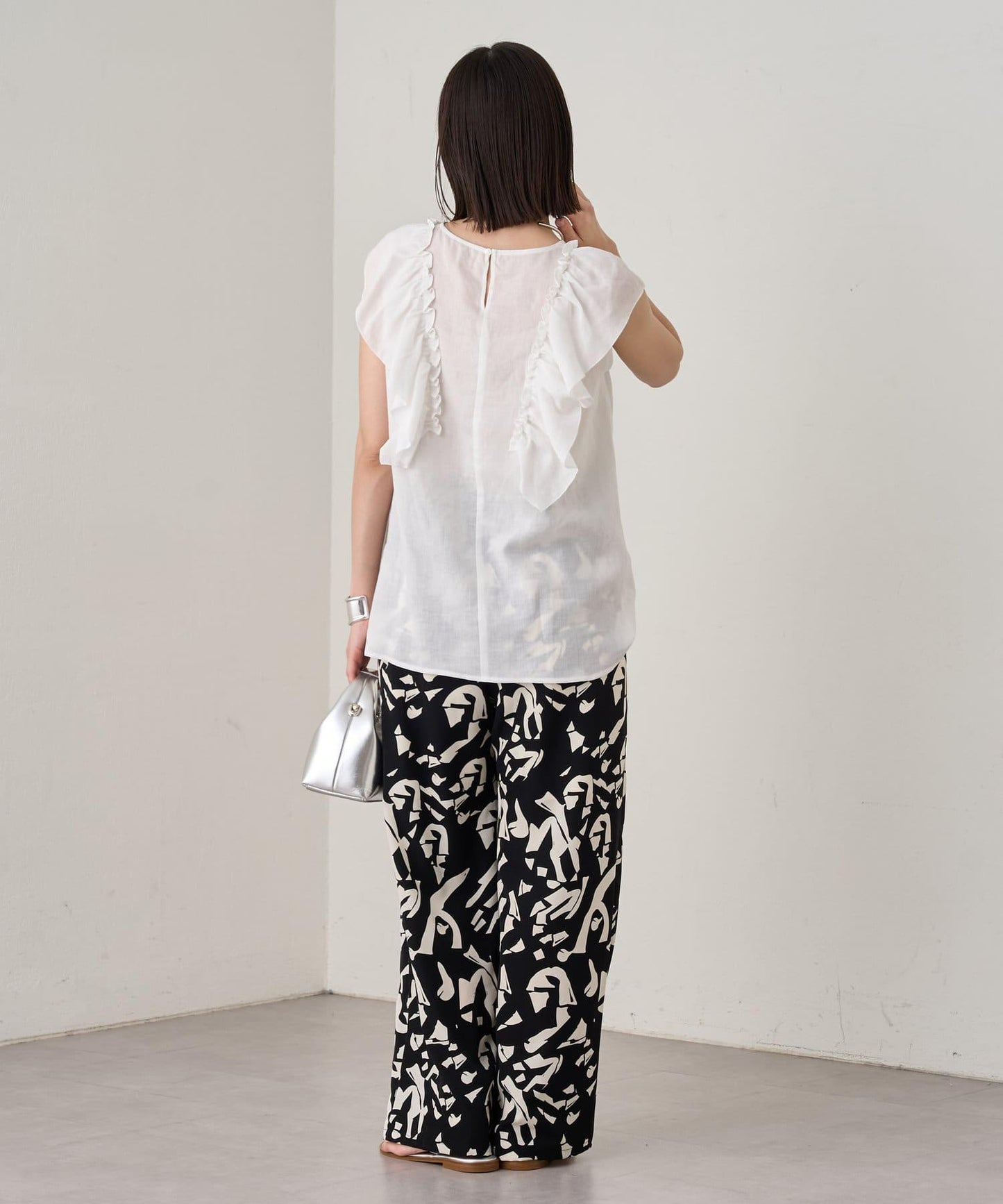 Loungedress 荷葉邊無袖上衣