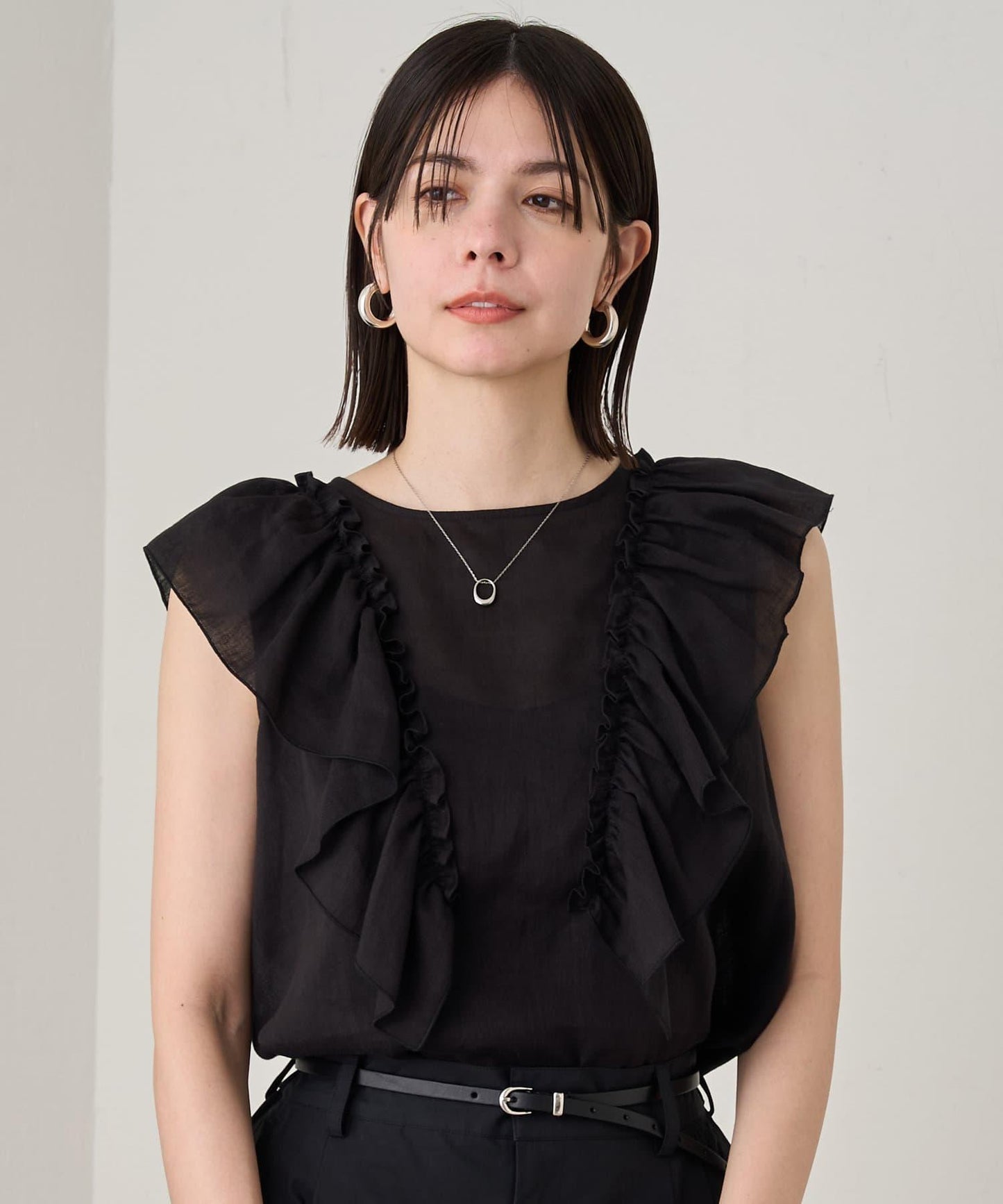 Loungedress 荷葉邊無袖上衣