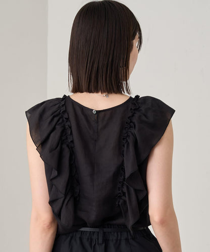 Loungedress 荷葉邊無袖上衣