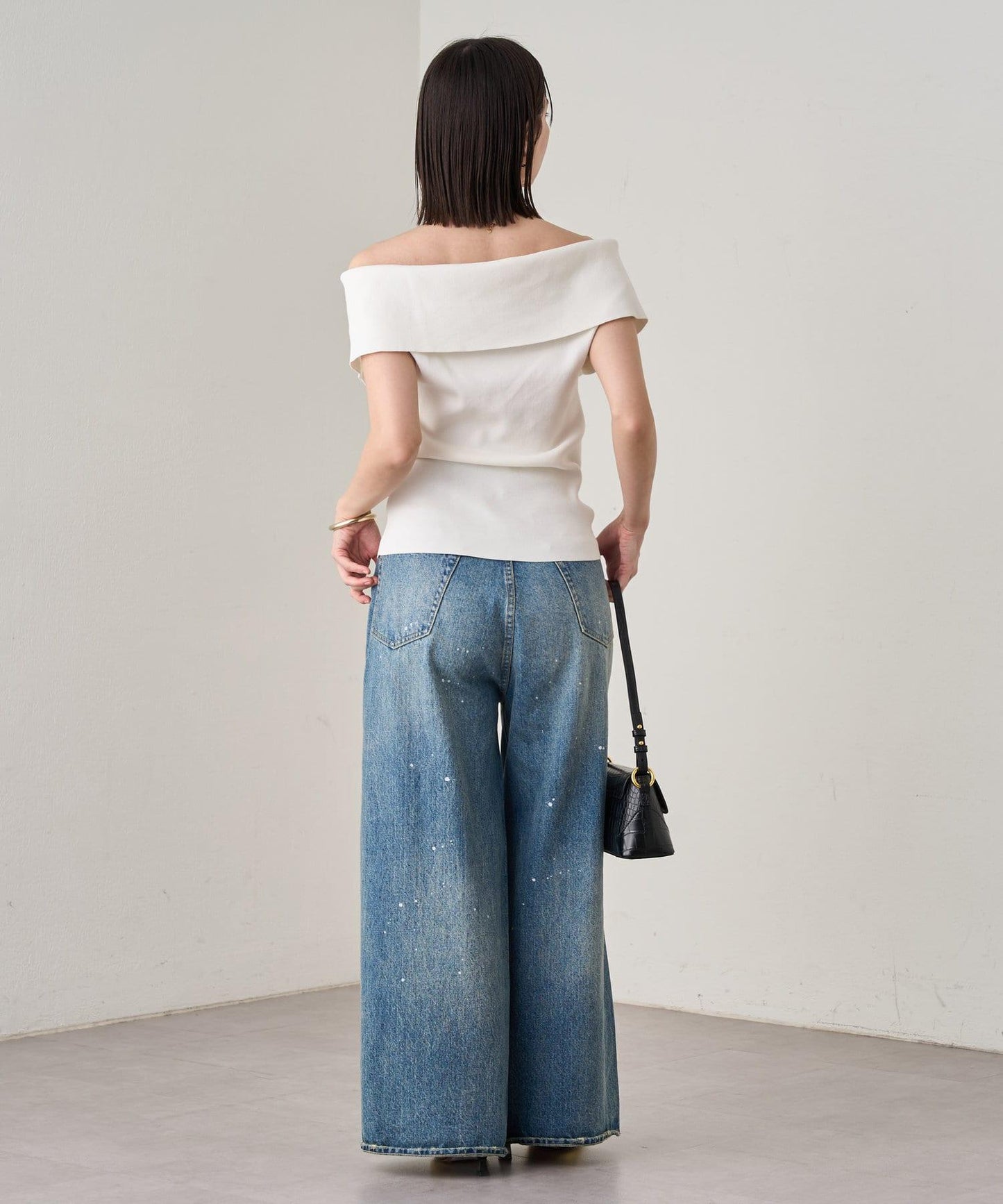 Loungedress 露肩2WAY針織上衣