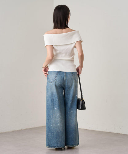 Loungedress 露肩2WAY針織上衣