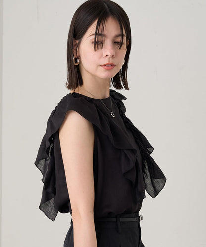 Loungedress 荷葉邊無袖上衣