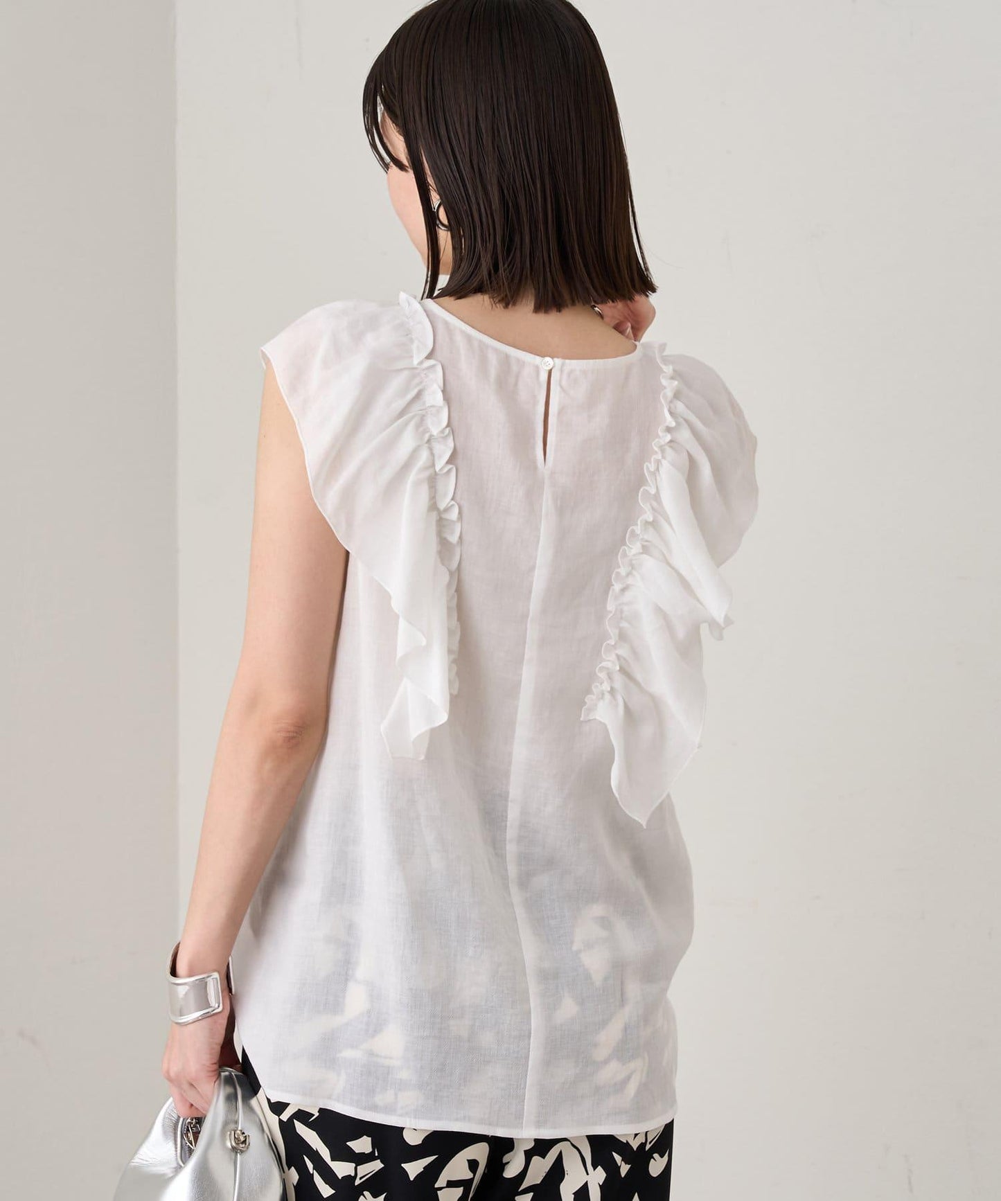 Loungedress 荷葉邊無袖上衣