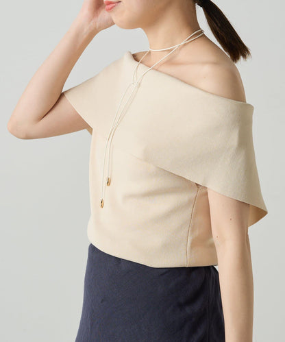 Loungedress 露肩2WAY針織上衣