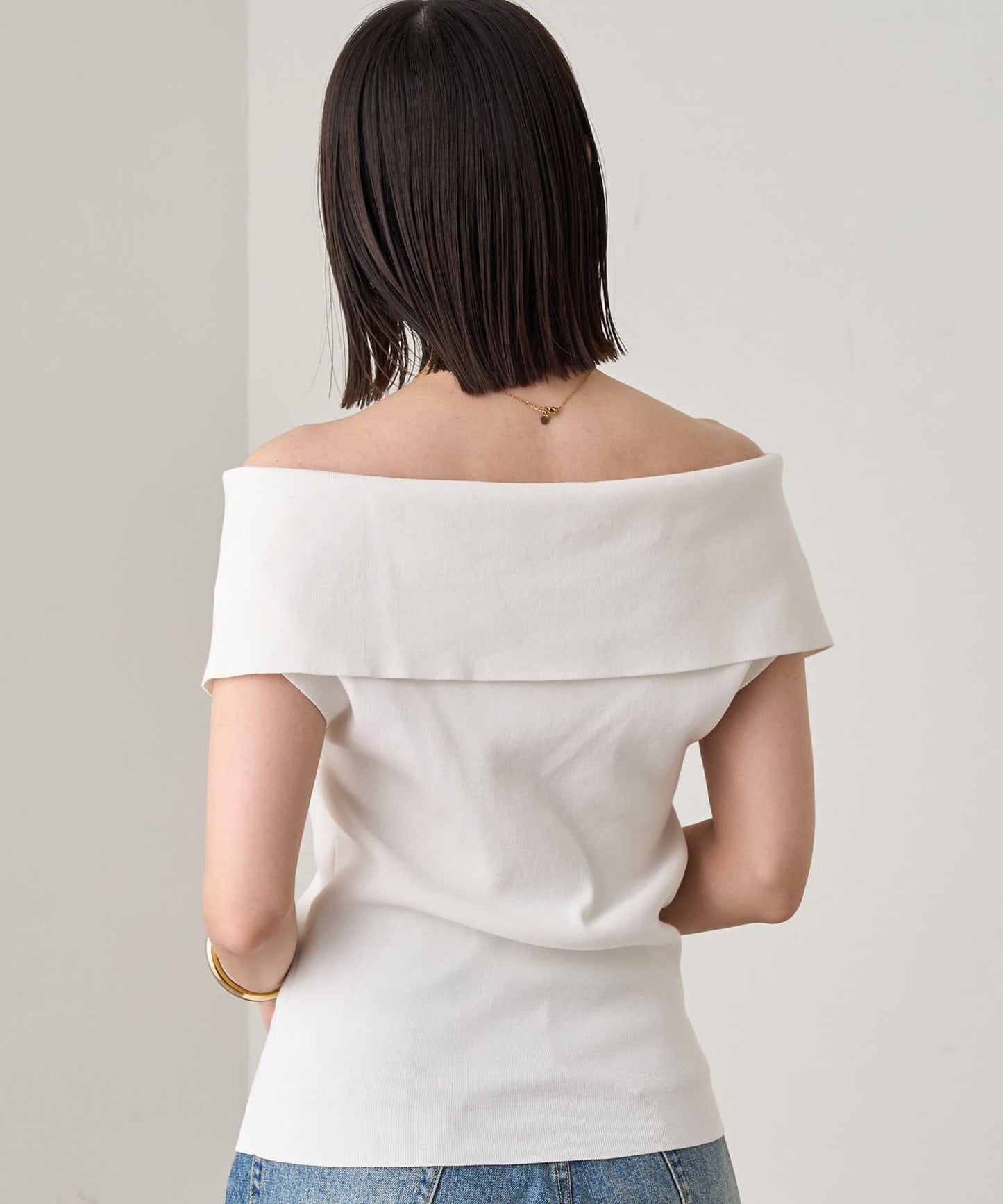 Loungedress 露肩2WAY針織上衣