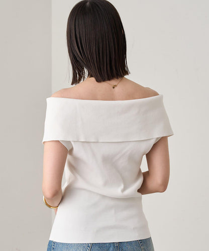 Loungedress 露肩2WAY針織上衣