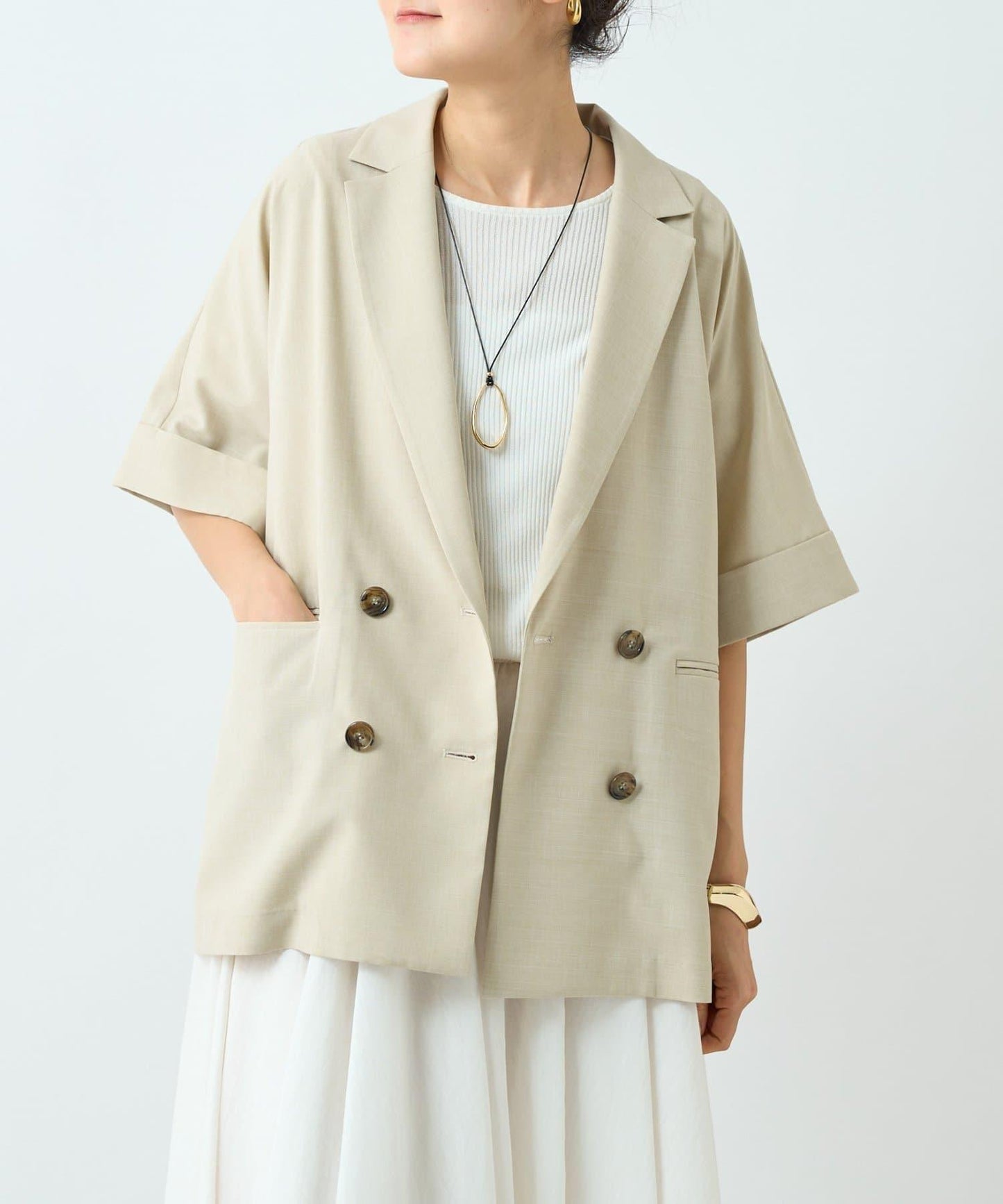 LT 滌綸色織面料夾克