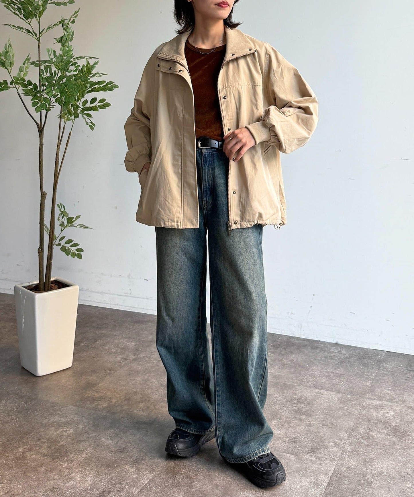 立領羅紋夾克