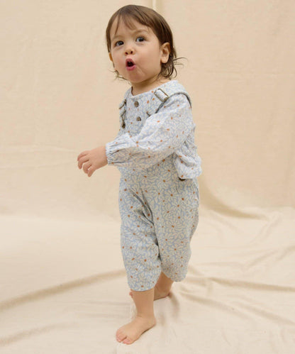 KIDS Qinn 純色帆布揹帶褲