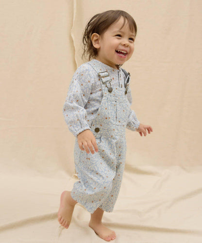 KIDS Qinn 純色帆布揹帶褲