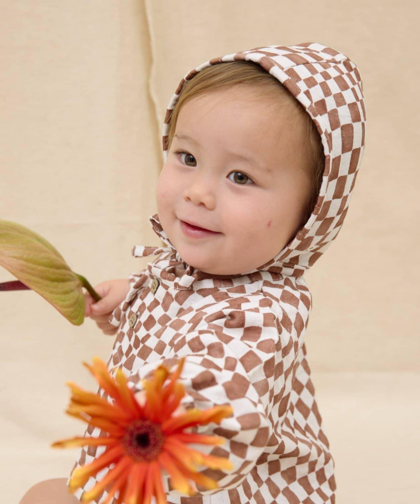 KIDS Qinn 雙層紗 嬰兒帽