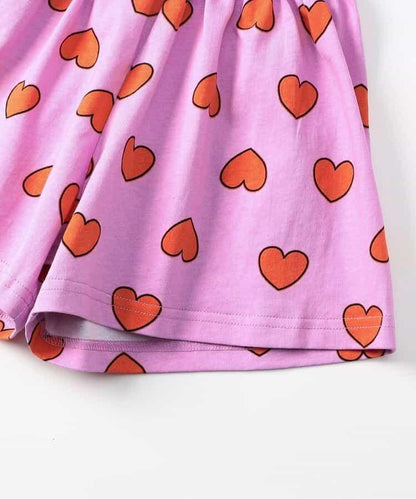 GIRLS 短袖前開設計睡衣