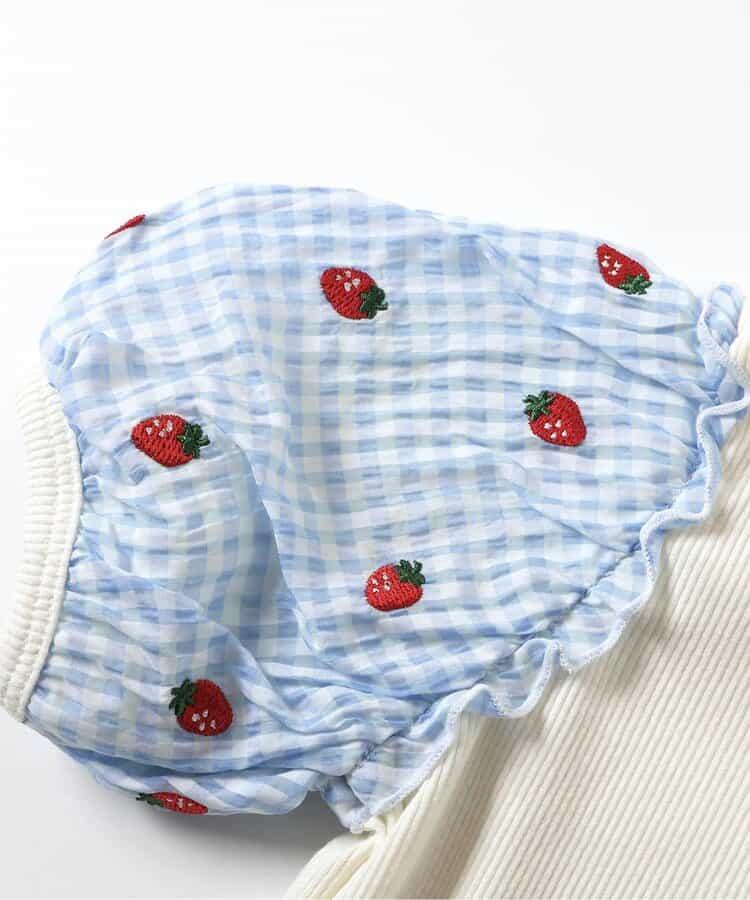 袖部刺繡 透紗袖 T恤