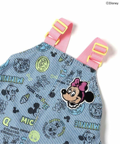 ディズニー（迪士尼） Mickey & Friends 總柄揹帶裙