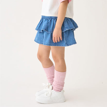 層疊設計 牛仔裙褲