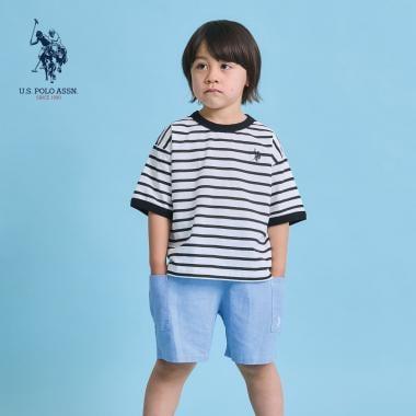 U.S. POLO ASSN. 寬鬆版型 拼色領口 T恤