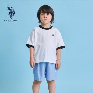 U.S. POLO ASSN. 寬鬆版型 拼色領口 T恤