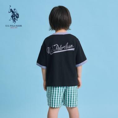 U.S. POLO ASSN. 寬鬆版型 拼色領口 T恤