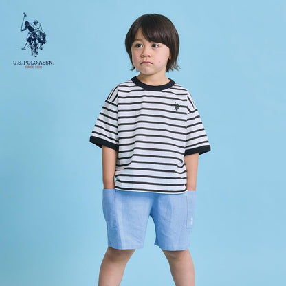 U.S. POLO ASSN. 寬鬆版型 拼色領口 T恤