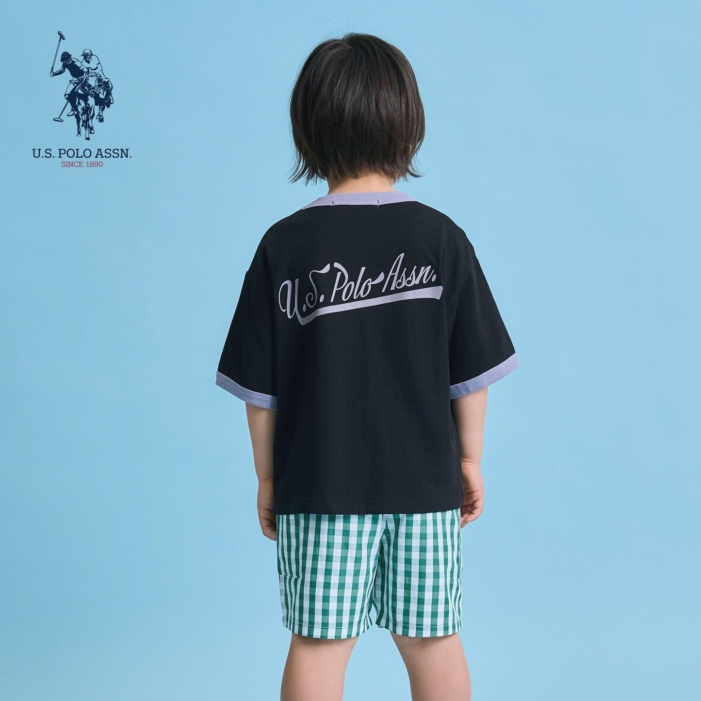 U.S. POLO ASSN. 寬鬆版型 拼色領口 T恤