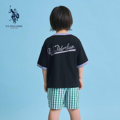 U.S. POLO ASSN. 寬鬆版型 拼色領口 T恤