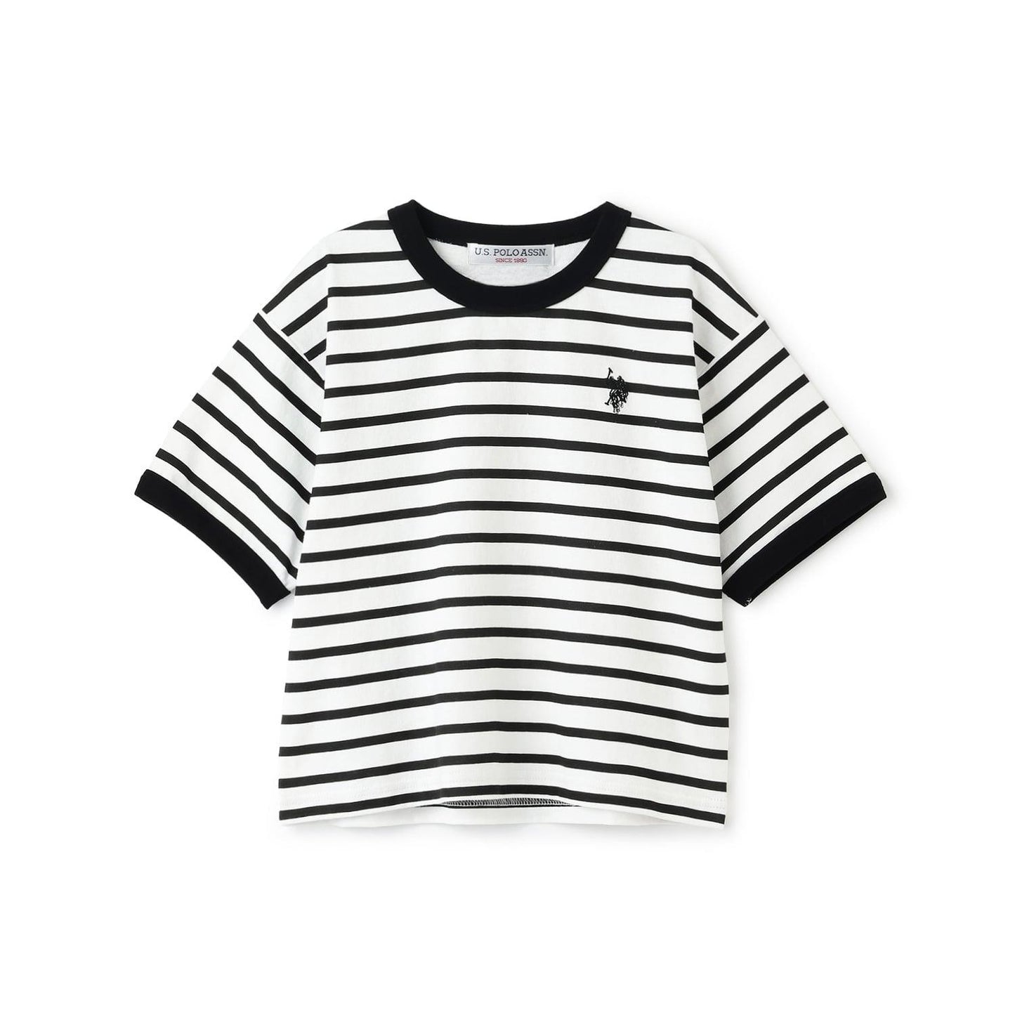 U.S. POLO ASSN. 寬鬆版型 拼色領口 T恤