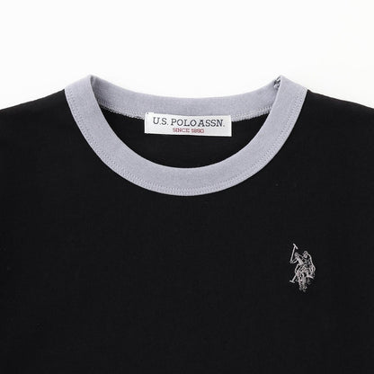 U.S. POLO ASSN. 寬鬆版型 拼色領口 T恤
