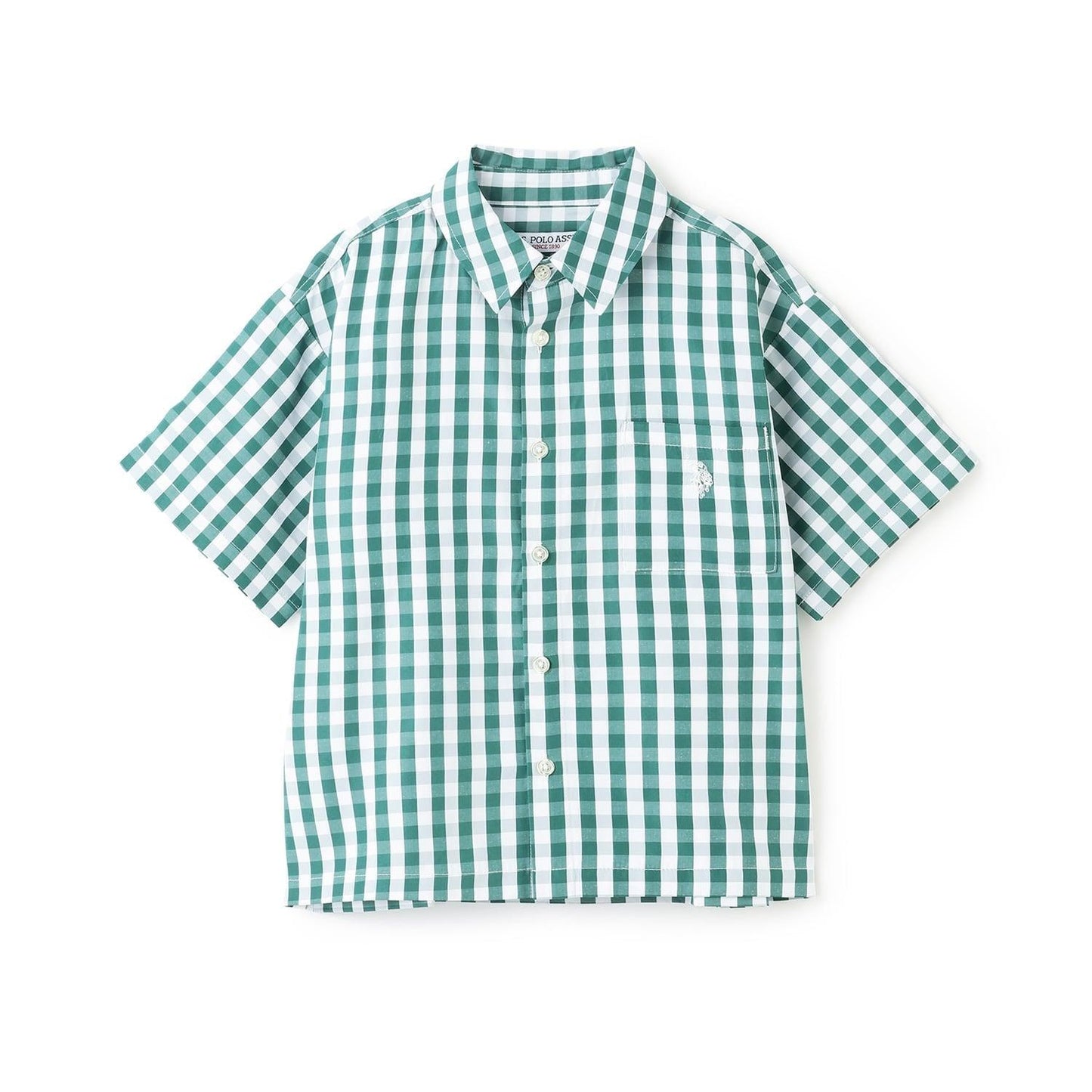 U.S. POLO ASSN. 可成套搭配 寬鬆短袖襯衫