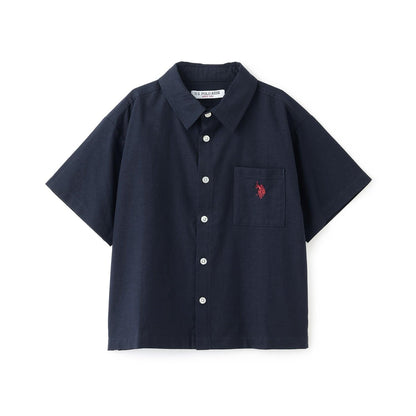 U.S. POLO ASSN. 可成套搭配 寬鬆短袖襯衫
