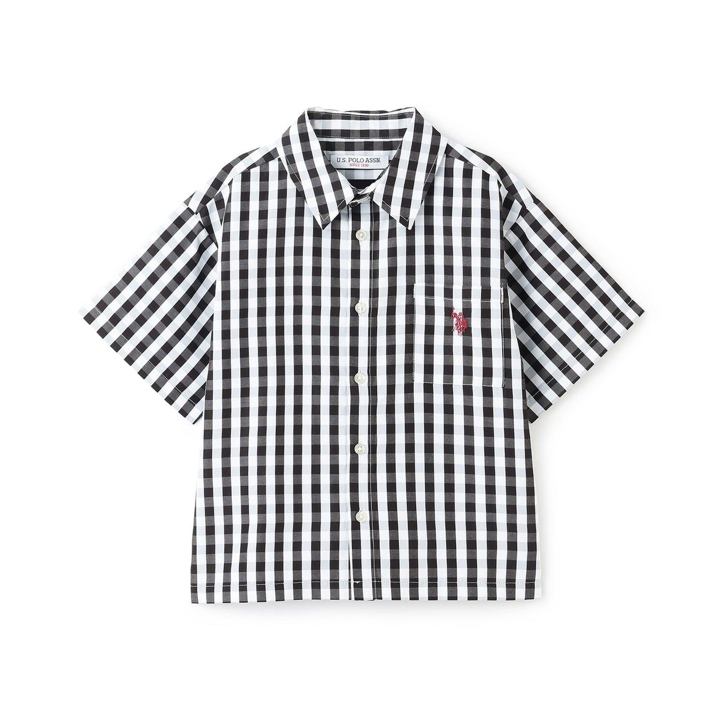 U.S. POLO ASSN. 可成套搭配 寬鬆短袖襯衫