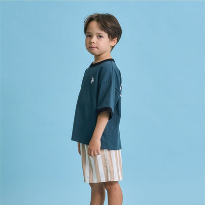 U.S. POLO ASSN. 寬鬆版型 拼色領口 T恤