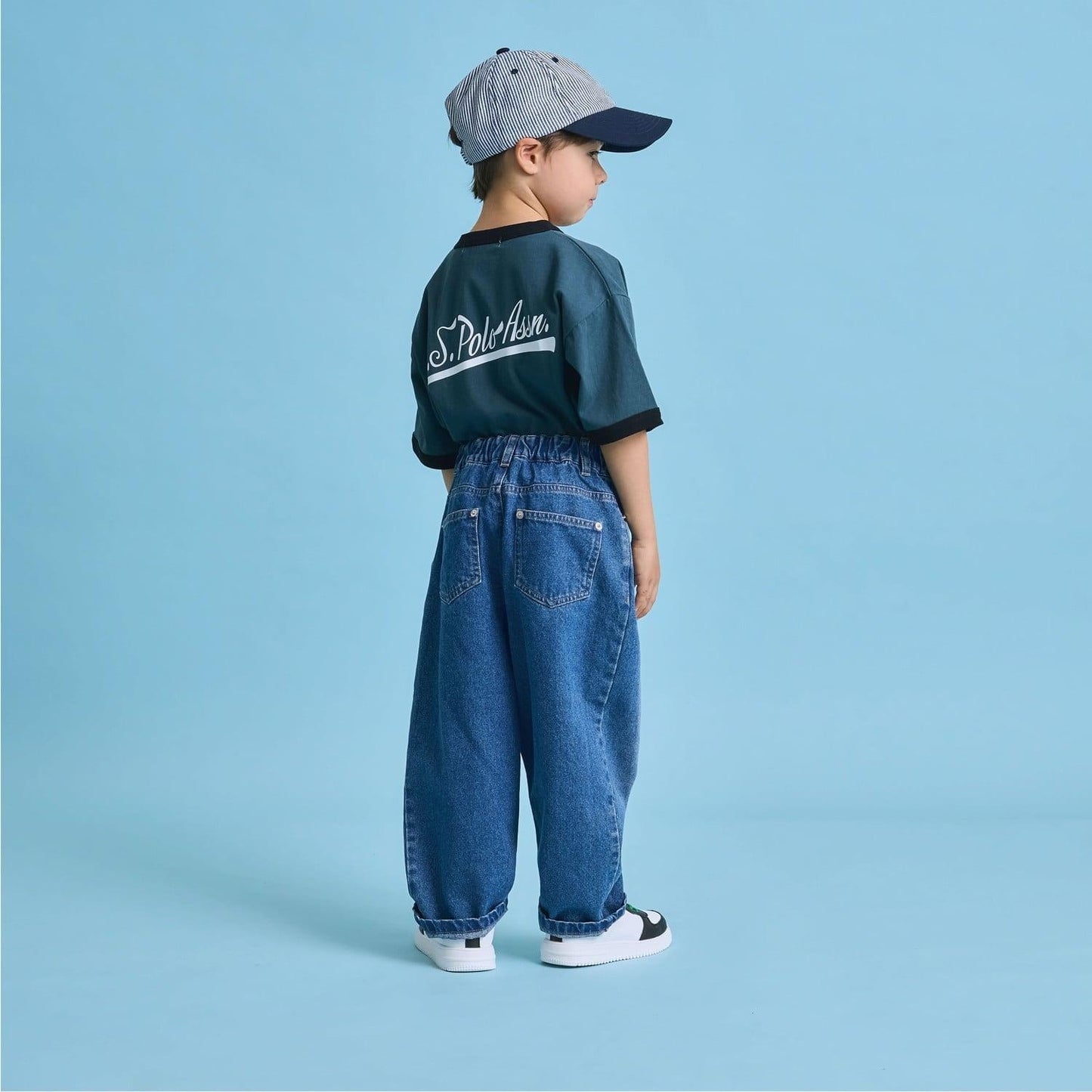 U.S. POLO ASSN. 寬鬆版型 拼色領口 T恤