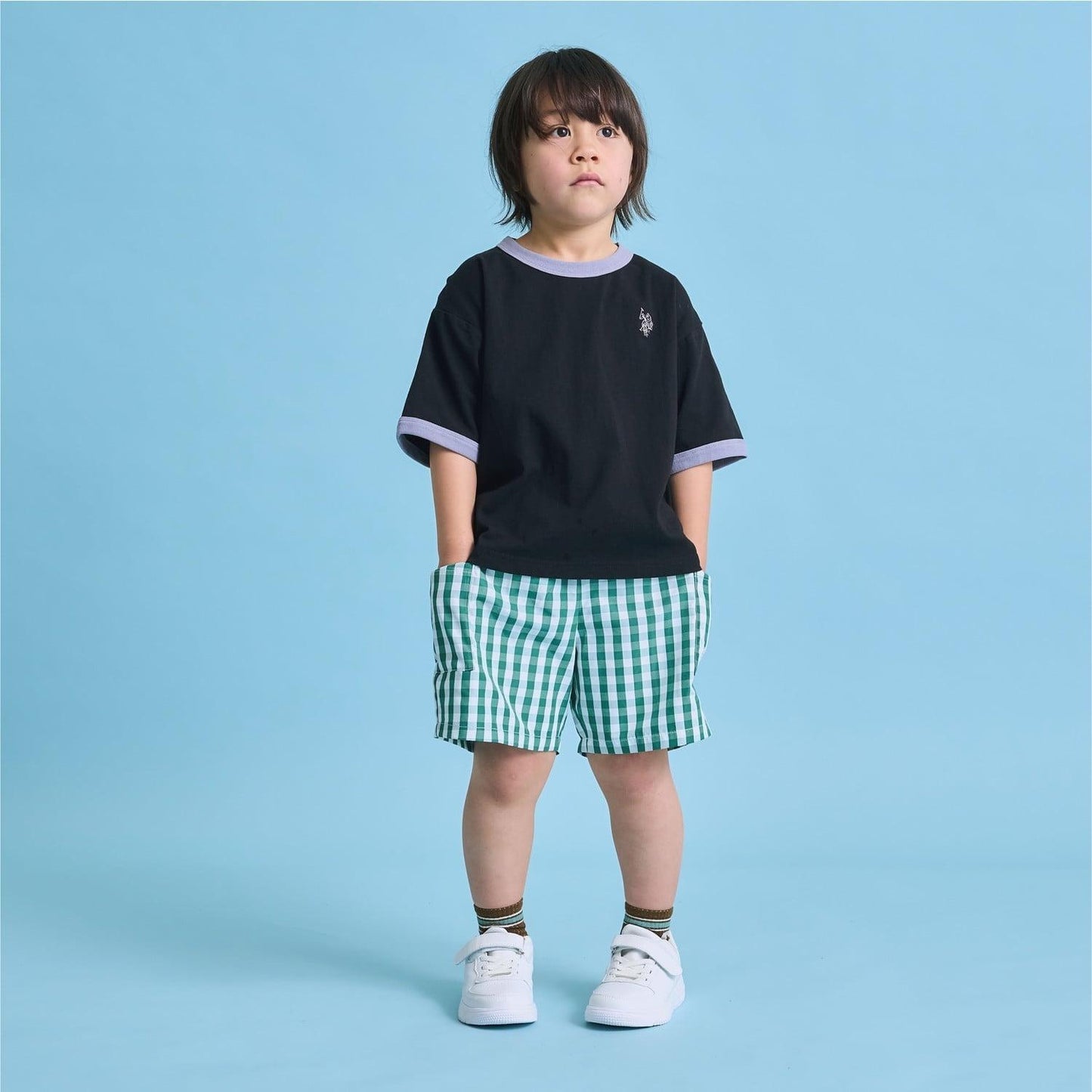 U.S. POLO ASSN. 寬鬆版型 拼色領口 T恤