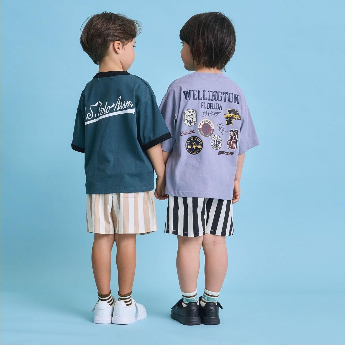 U.S. POLO ASSN. 寬鬆版型 拼色領口 T恤