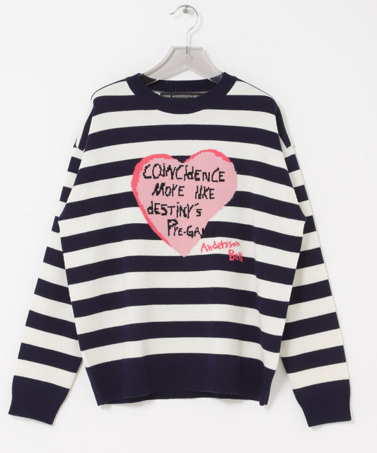 Andersson Bell BOYS H.MESSAGE CREW-NECK SWEATER 圓領毛衣