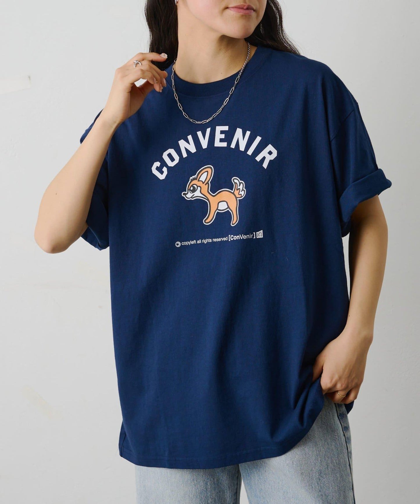 ConVenir 小鹿學院印花T恤