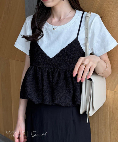 LE'MAGE×gemeil 泡泡廓形 吊帶背心