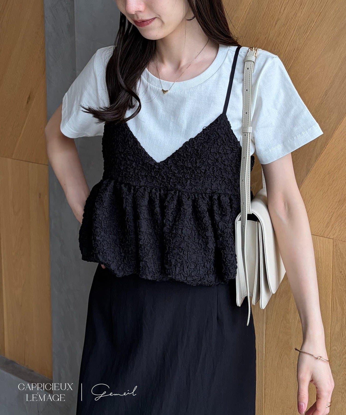 LE'MAGE×gemeil 泡泡廓形 吊帶背心