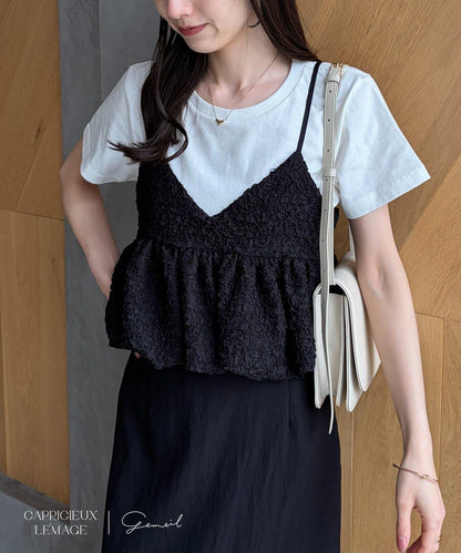 LE'MAGE×gemeil 泡泡廓形 吊帶背心