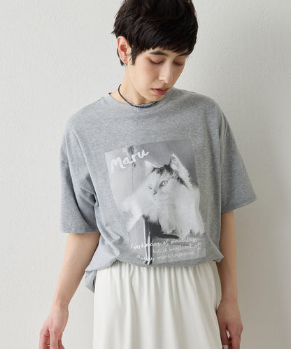 貓咪照片印花 THE PAUSE CAT photo T恤