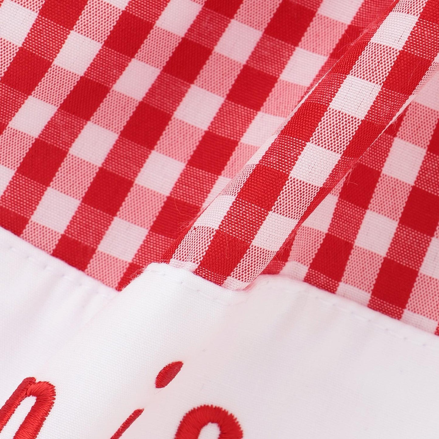 下襬logo刺繡 格紋 連衣裙