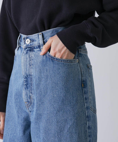 YLEVE DENIM 高腰 闊腿 牛仔褲